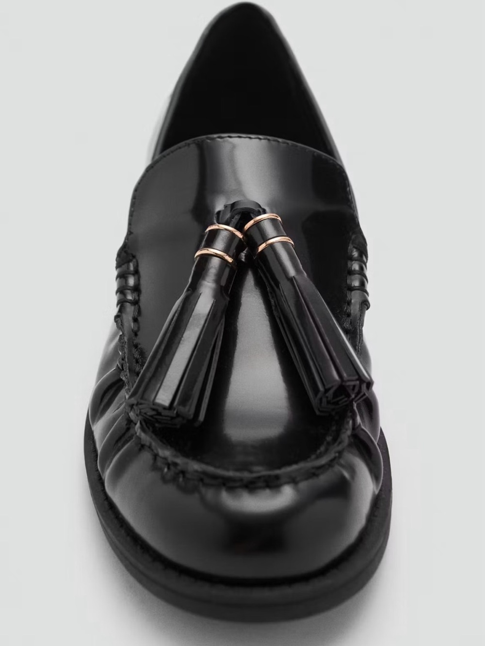 MANGO Black Tassel Loafers - Picture 2 of 16